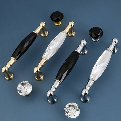 Unique Style Crystal Drawer Door Pull Handle Furniture Handles And Knobs