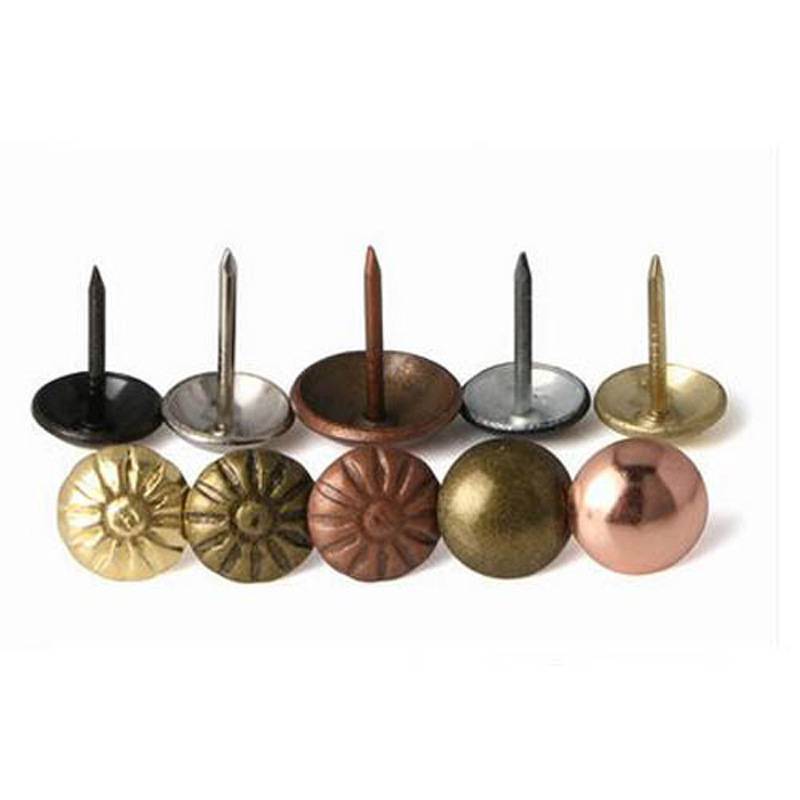 Best Factory Price Modern Antique Brass Copper Charming Upholstery Furniture Nails For Sofa